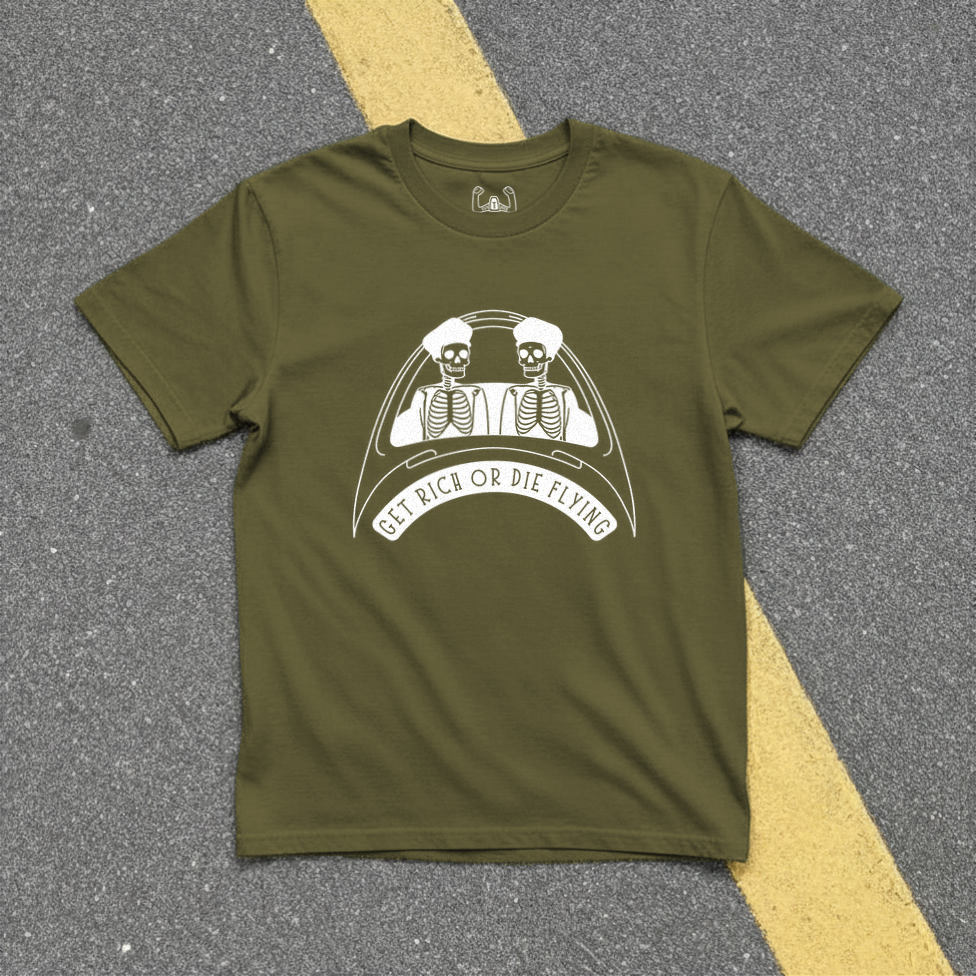 Get Rich or Die Flying Tee
