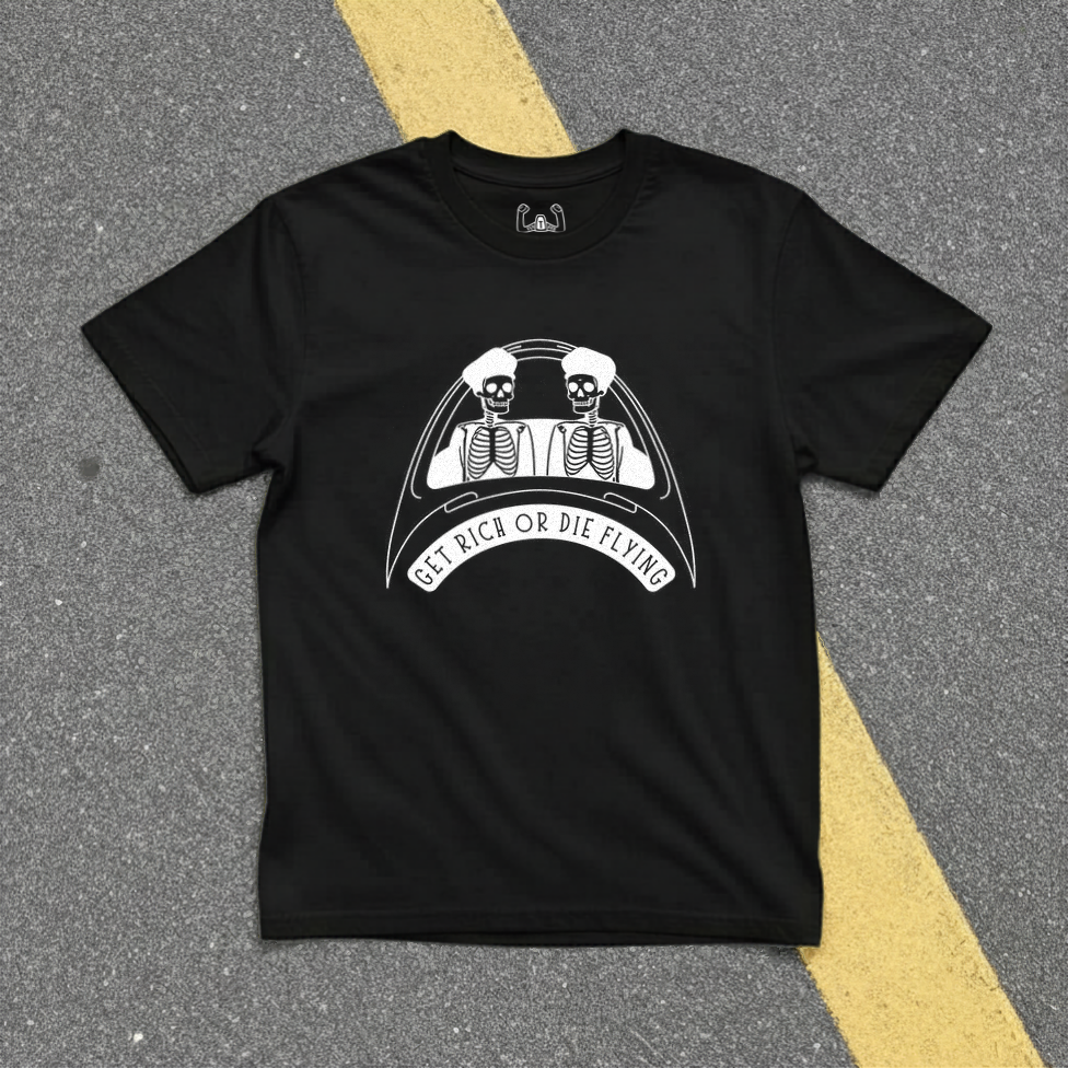 Get Rich or Die Flying Tee