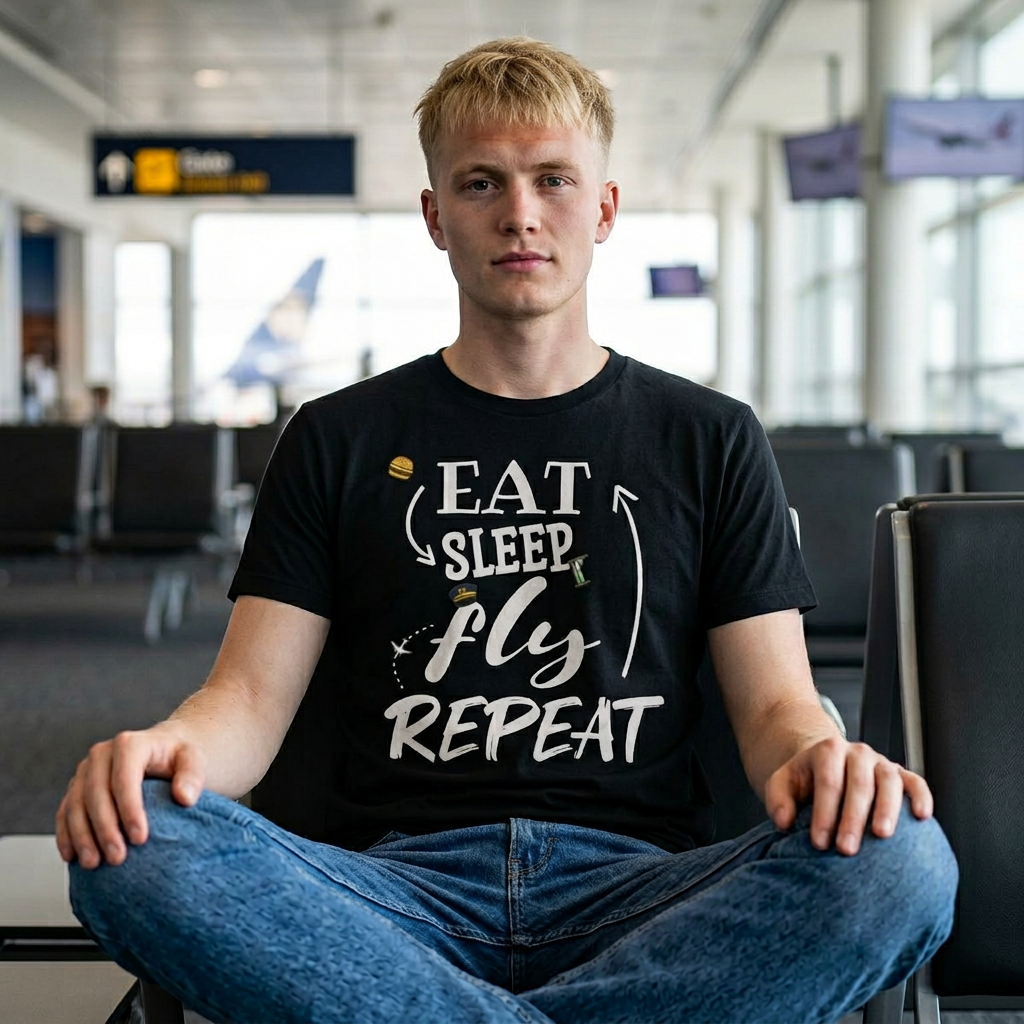 Eat Sleep Fly Repeat Tee