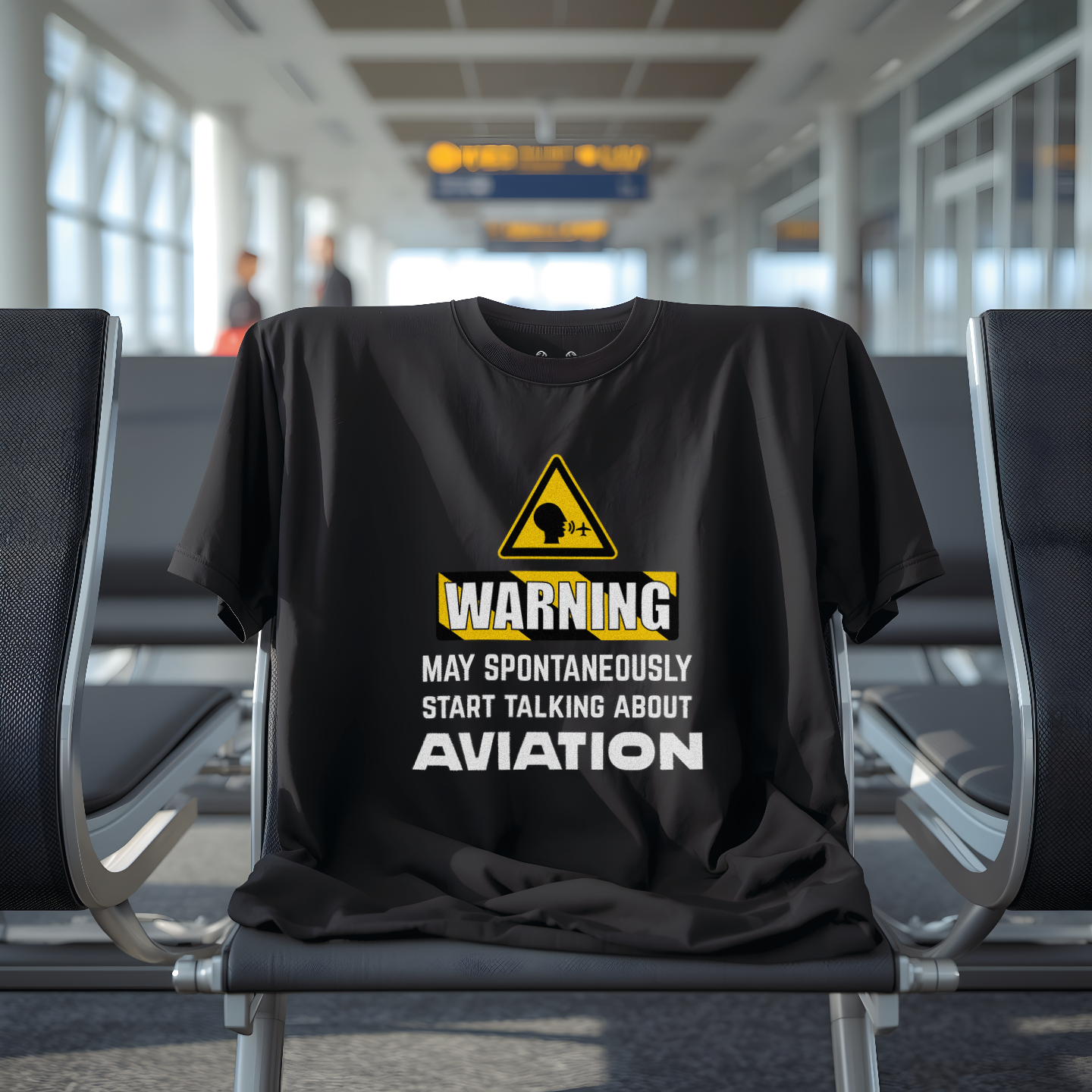 WARNING: May Spontaneously Start Talking About Aviation Tee