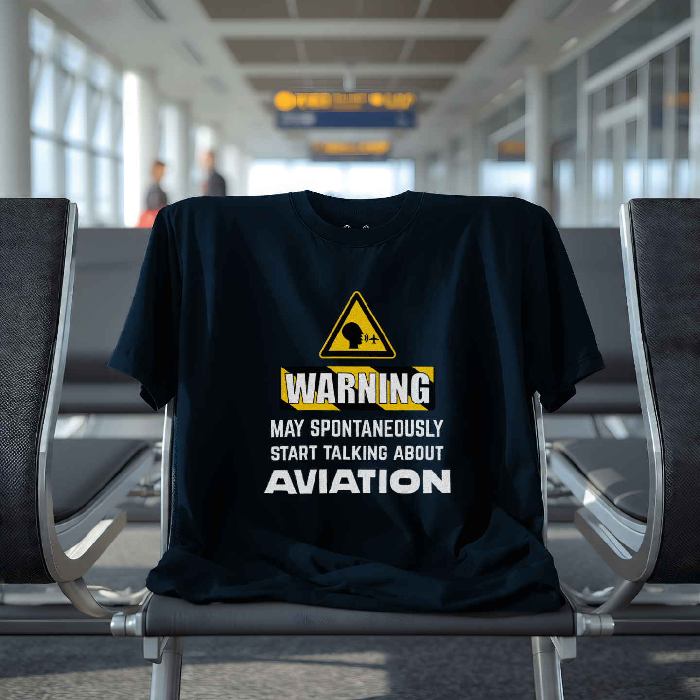 WARNING: May Spontaneously Start Talking About Aviation Tee