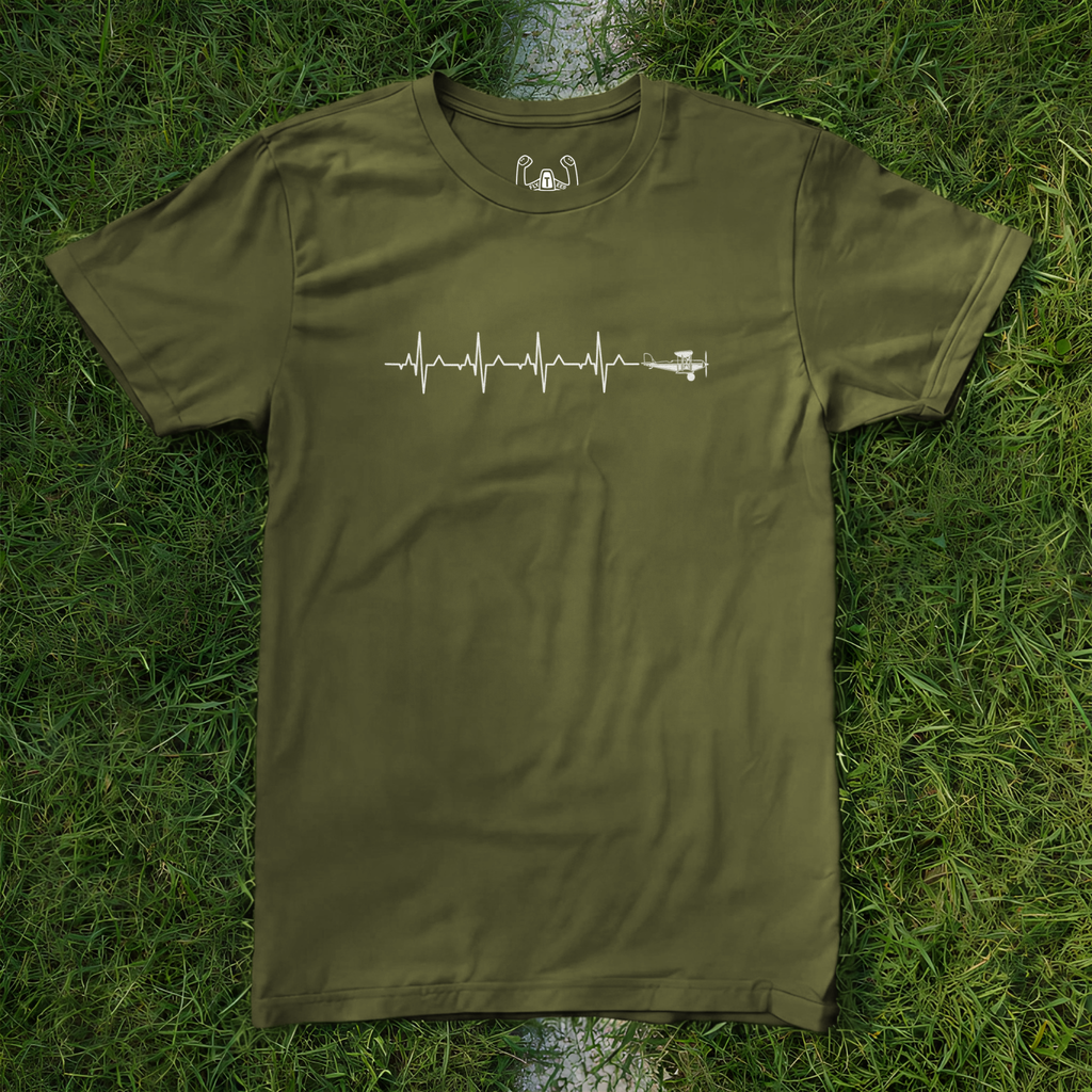 Aerobatics Airplane Heartbeat Tee