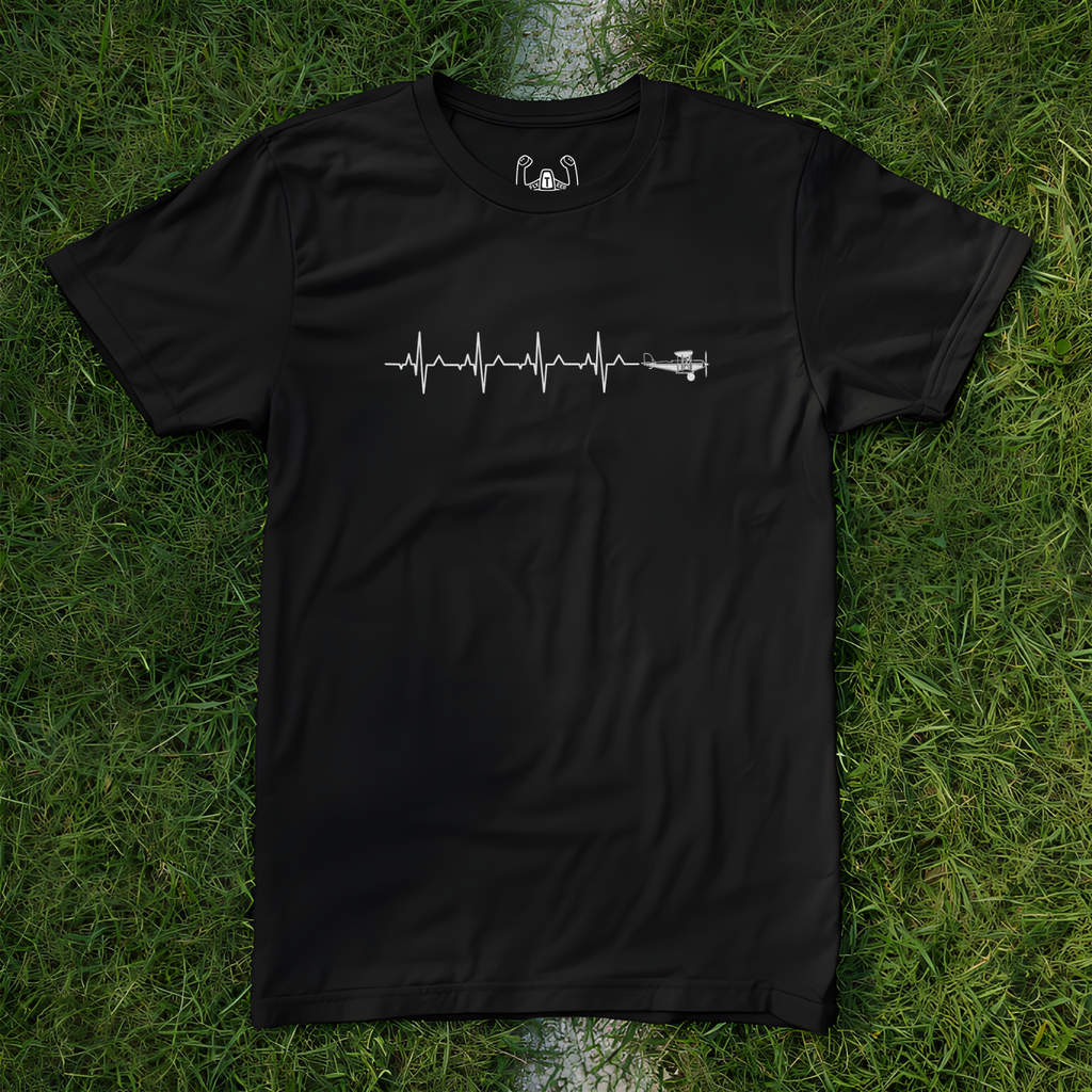 Aerobatics Airplane Heartbeat Tee