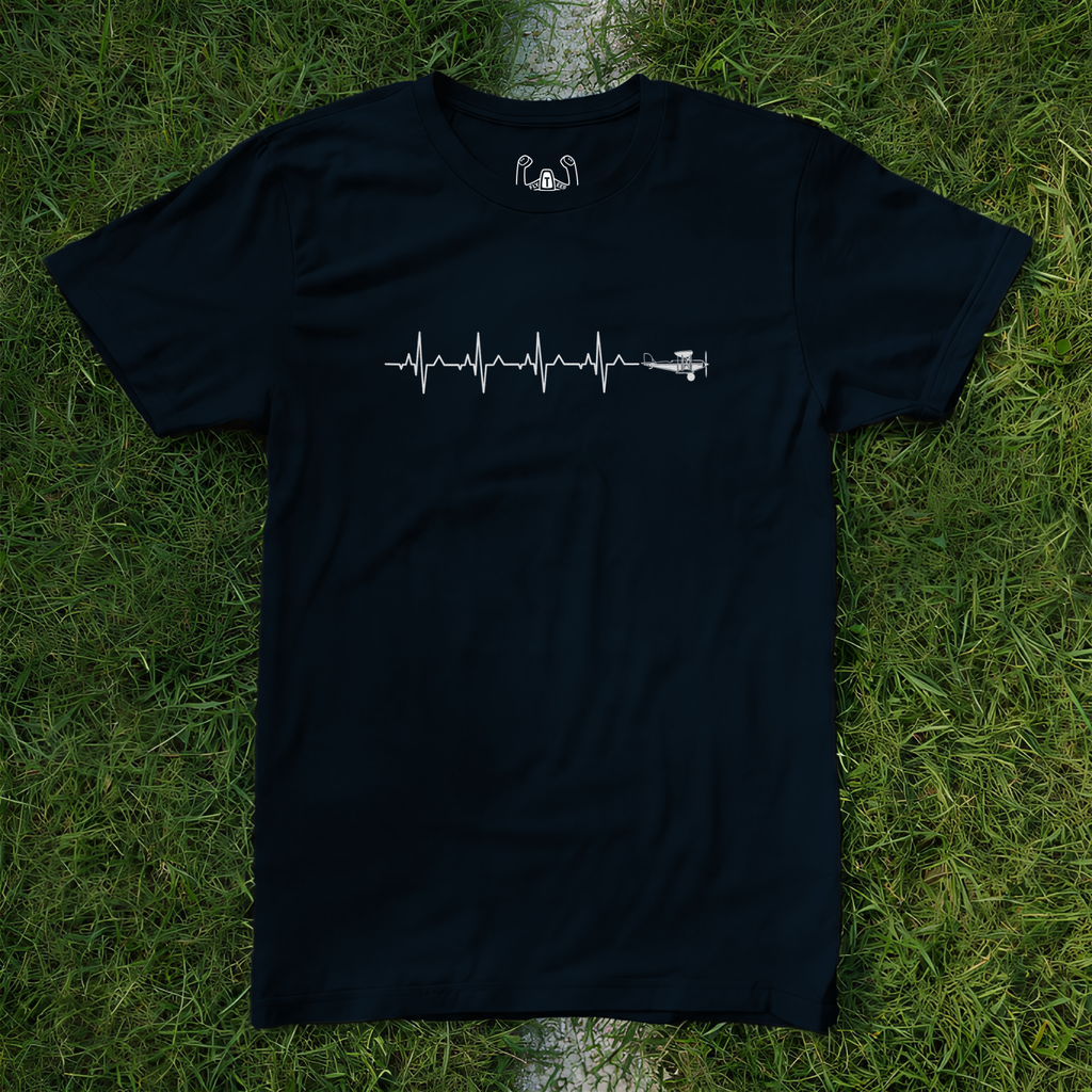 Aerobatics Airplane Heartbeat Tee
