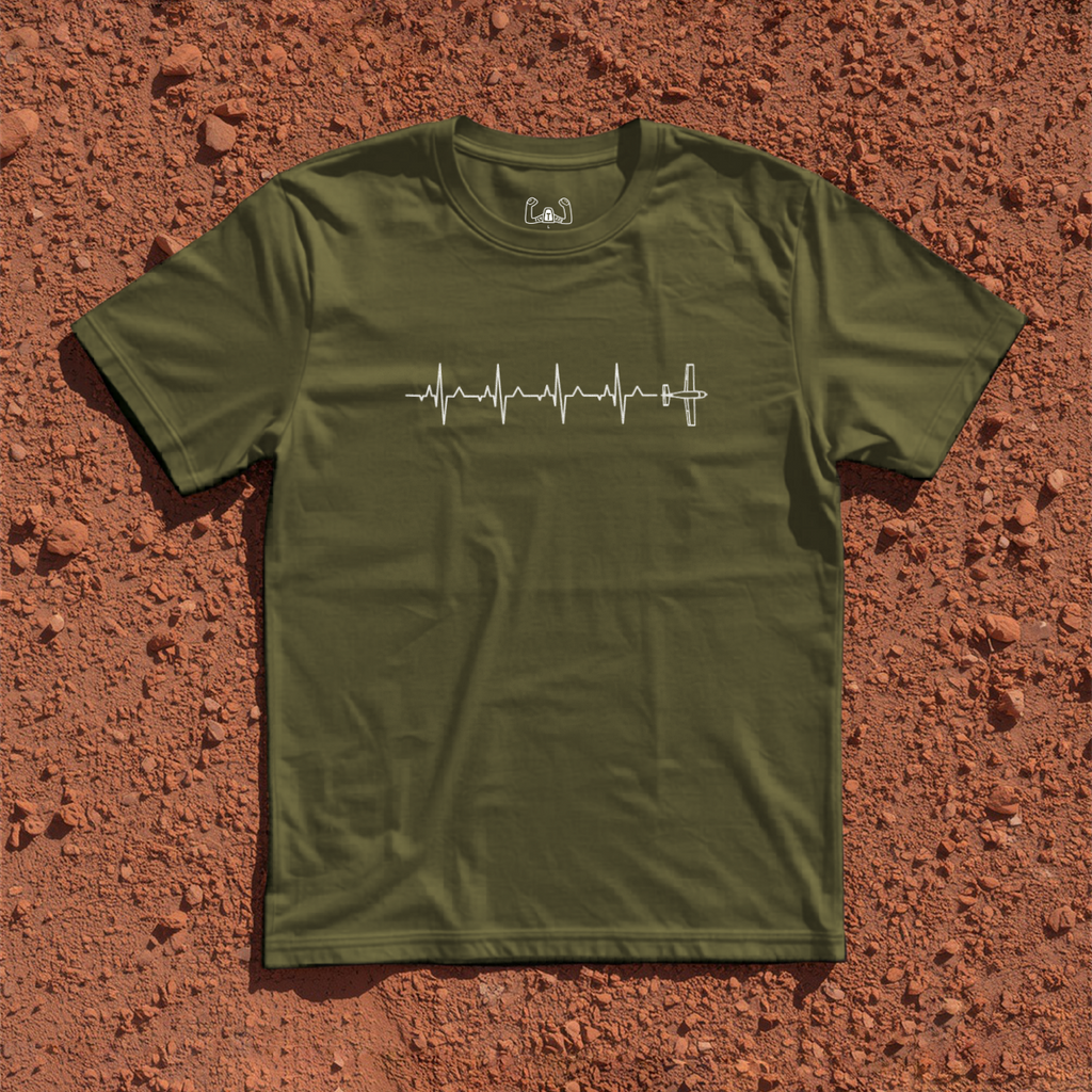GA Airplane Heartbeat Tee