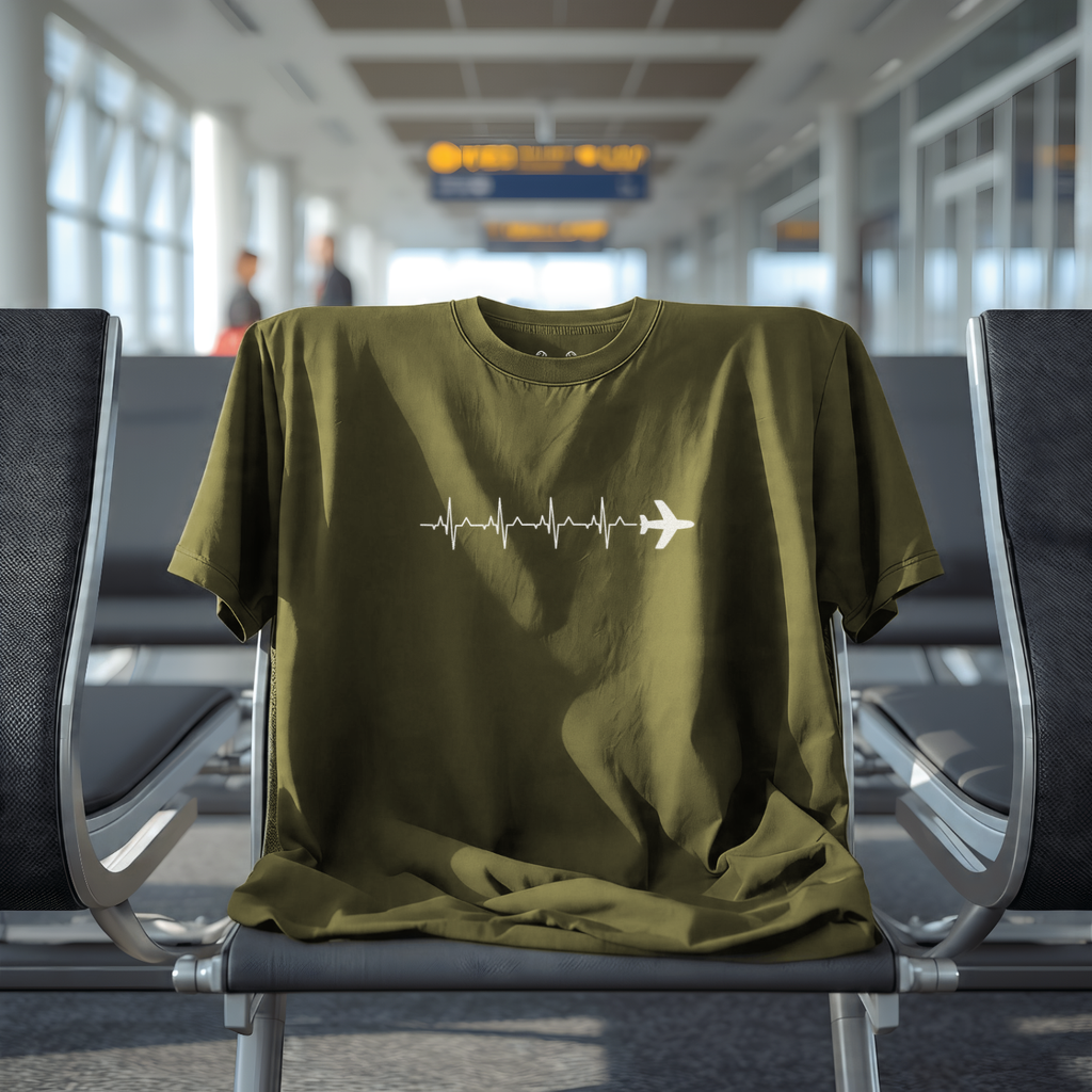 Generic Airplane Heartbeat Tee