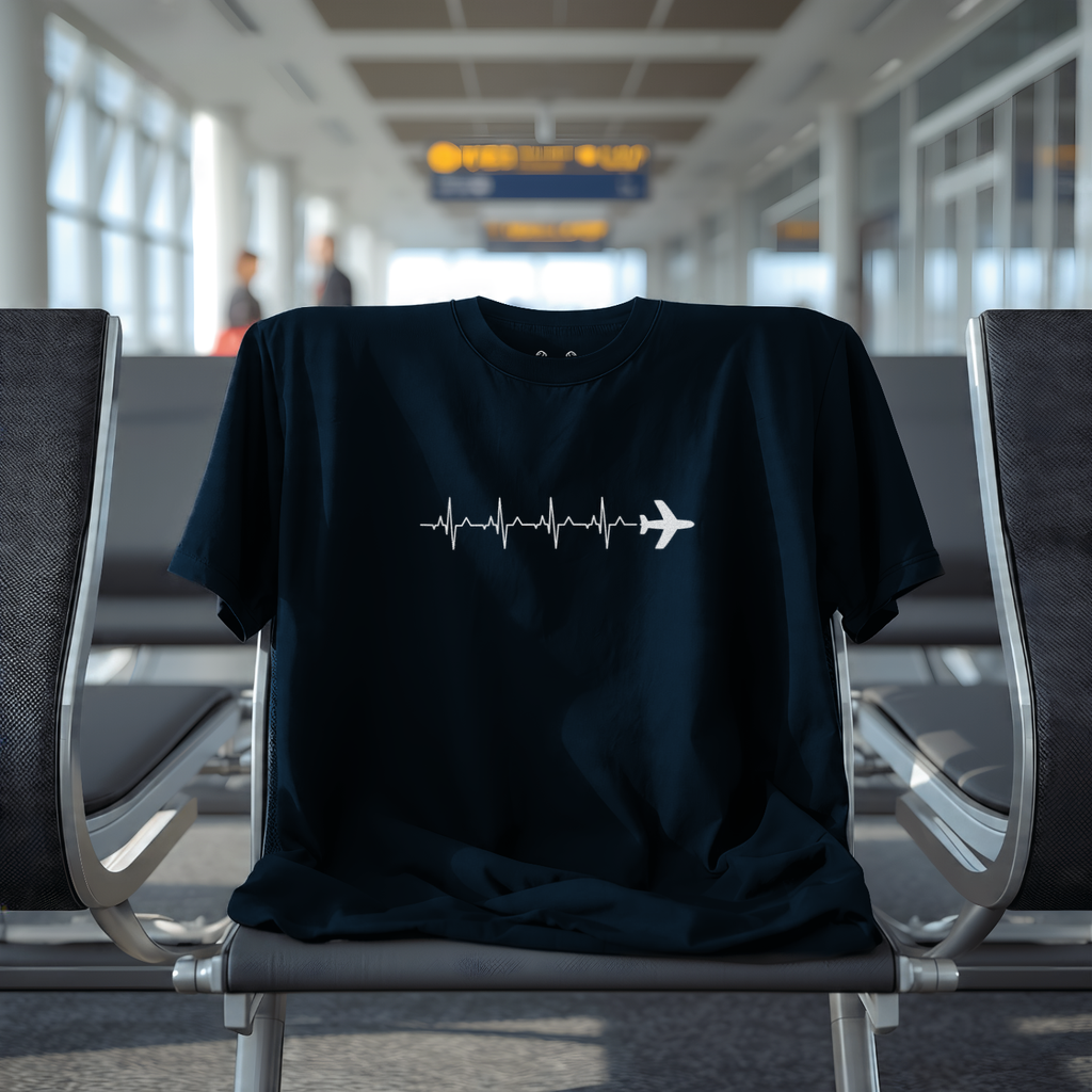 Generic Airplane Heartbeat Tee