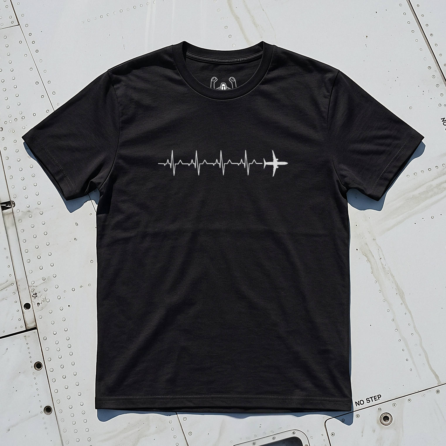 Jet Airplane Heartbeat Tee