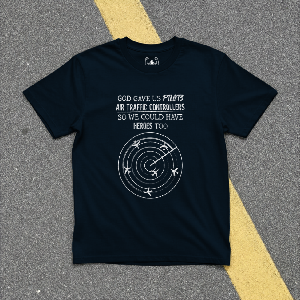 God Gave Us Pilots Air Traffic Controllers So We Could Have Heroes Too Tee