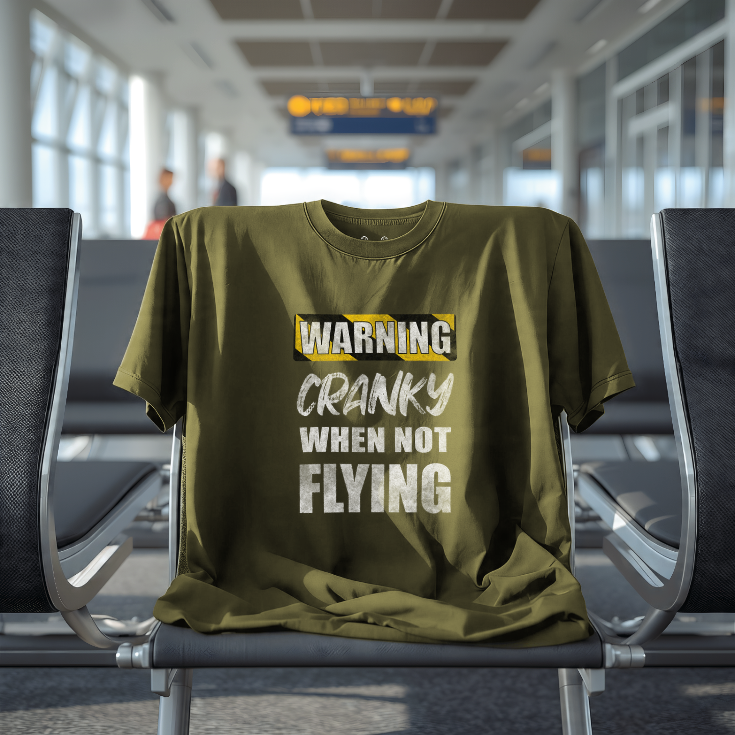 WARNING: Cranky When Not Flying Tee
