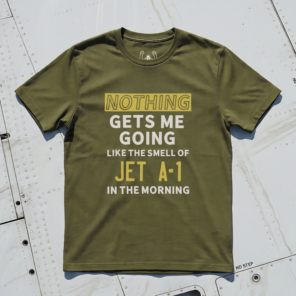 Nothing Gets Me Going Like The Smell Of JET A-1 In The Morning Tee